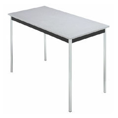 Iceberg rough utility table 72X20X29 chrome legs grani