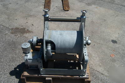 Electric fuel hose reel marina wind up stainless steel