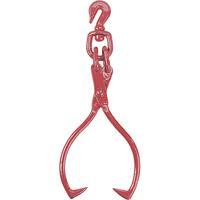 Durable steel swivel logging skidding tongs log