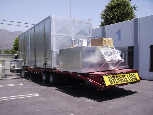New powder coat batch oven inside 8FT x 8FT x 10FT deep