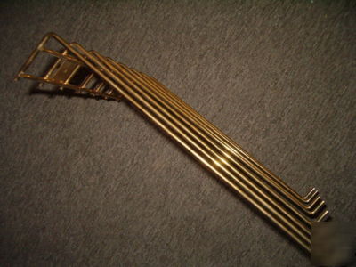 H.d.brass wire shelves+hooks-12X12 retail-e-z hang,nice