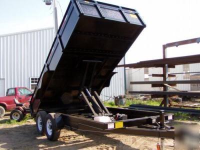 2010 7 X14 x 2 landscape dump trailer 14 k shipping