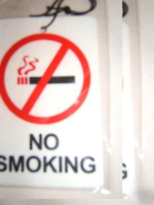 2X hanging scented no smoking sign air freshener duplex