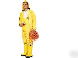 3 piece pvc heavy duty rainsuit - size large