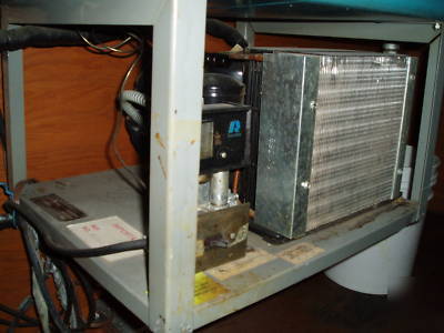 Salad bar with wood cabnet