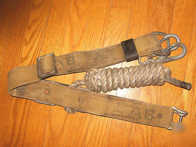 American bridge ab uss 1961 steel worker safety belt 