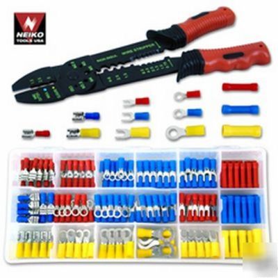 175 pcs solderless terminals & connector crimping kit