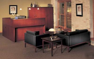 New 5PC l shape reception office desk set, #tf-cor-R1