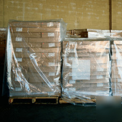 Shoplet select 3 mil clear pallet covers 36 x 28 x 52