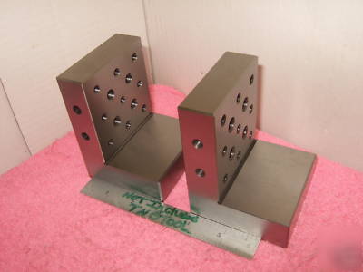 Angle plates matched pair toolmaker machinist mint 