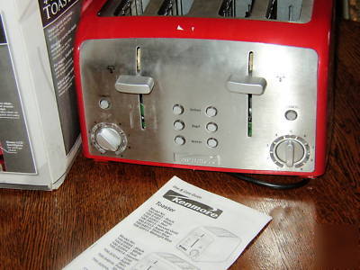 Kenmore elite 4 large long slice toaster 2 controls