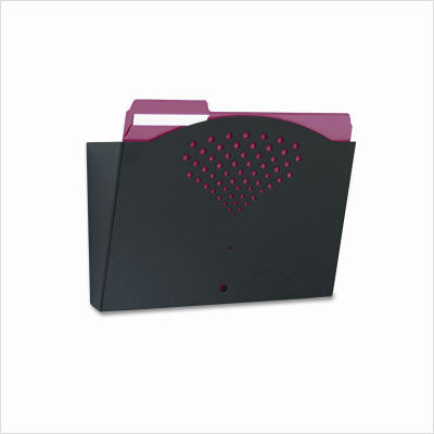 Safco products steel wall pocket, letter, black