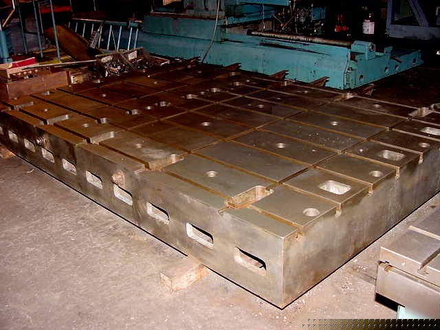 78' l 122' w unknown t-slotted floor plate floor plate,