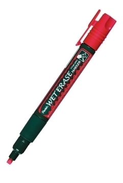 1 x pentel wet erase chalk marker pen black pen