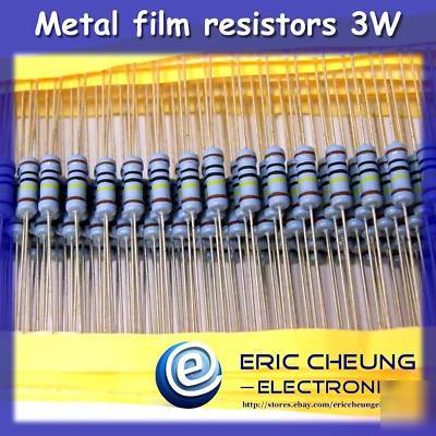 10PCS 2.4K ohm metal film resistors 3W +/-1%