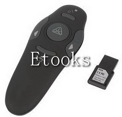 Wireless presenter with laster pointer cursor control