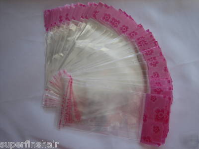 300PCS resealable bags w/hang hole for merchandises use