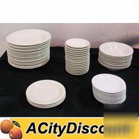 54 asst. restaurant home plates / saucers / bowls used