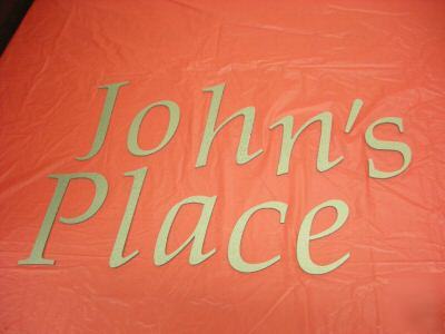 6 inch tall metal sign letters. 11 ga steel. 